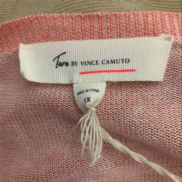 Two by Vince Camuto Women’s Peach Sweater - Picture 5 of 7
